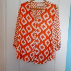 CHICO'S TOP 3/4 SLEEVES LENGTH